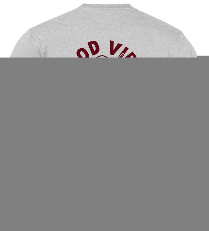 Neverless Print-Shirt Herren T-Shirt Backprint Good Vibes Only Quitsche-Ente Motivprint mit Print von Neverless