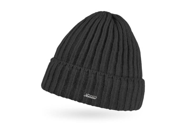 Neverless Strickmütze Damen Mütze Strick-Beanie Herbst Übergangszeit ungefüttert mit von Neverless