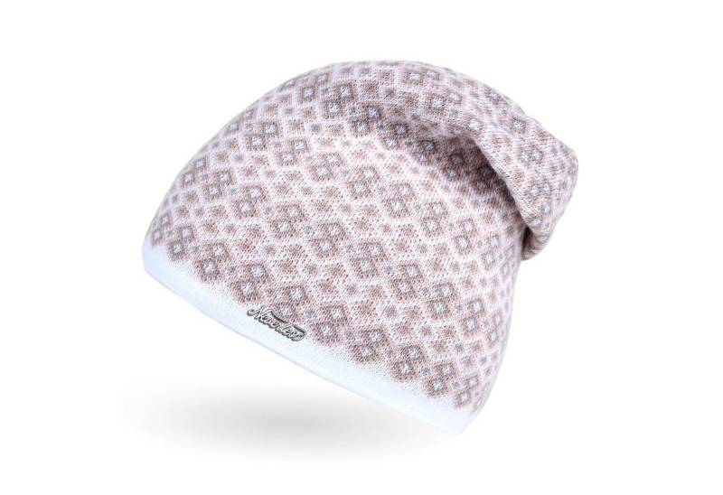 Neverless Strickmütze Damen Strick-Mütze Beanie gefüttert Fleece Innenfutter Winter-Mütze von Neverless