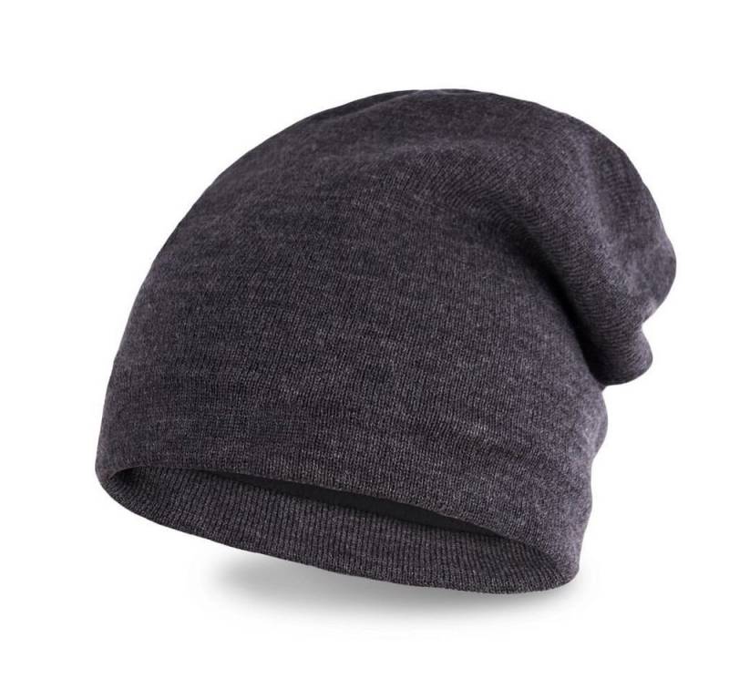 Neverless Strickmütze gefütterte Strickmütze Herren Strick-Beanie Fleece Futter lange von Neverless