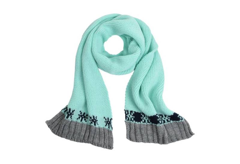 Neverless Strickschal Damen Schal Winter Herbst Winterschal Strickschal Dreifarbig von Neverless