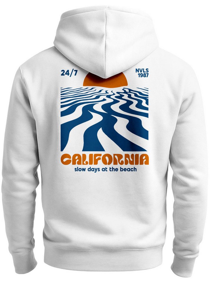 Neverless Sweatjacke Herren Sweatjacke Backprint Kalifornien USA Zipjacke Zip-Hoodie von Neverless