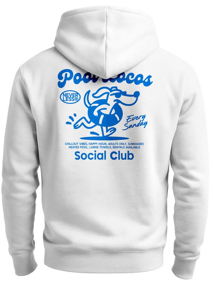 Neverless Sweatjacke Neverless® Herren Sweatjacke Backprint Grafik Design Zipjacke von Neverless