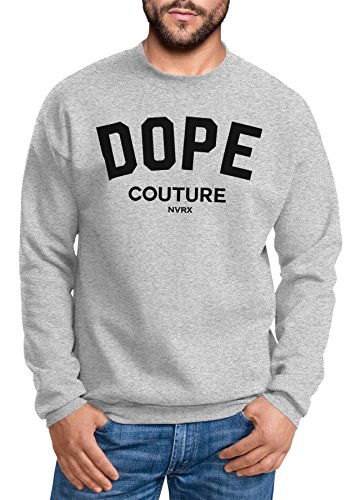 Neverless Sweatshirt Herren DOPE Couture Rundhals-Pullover grau 4XL Neverless Sweatshirt Herren DOPE Couture Rundhals-Pullover grau 4XL von Neverless