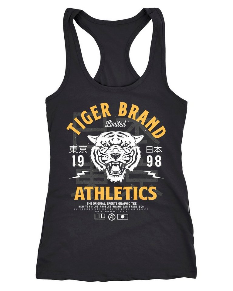 Tanktop Cooles Damen Tank-Top Tiger Brand Tokyo Supply Japan Athletic Sport Muskelshirt Muscle Shirt Neverless® von Neverless