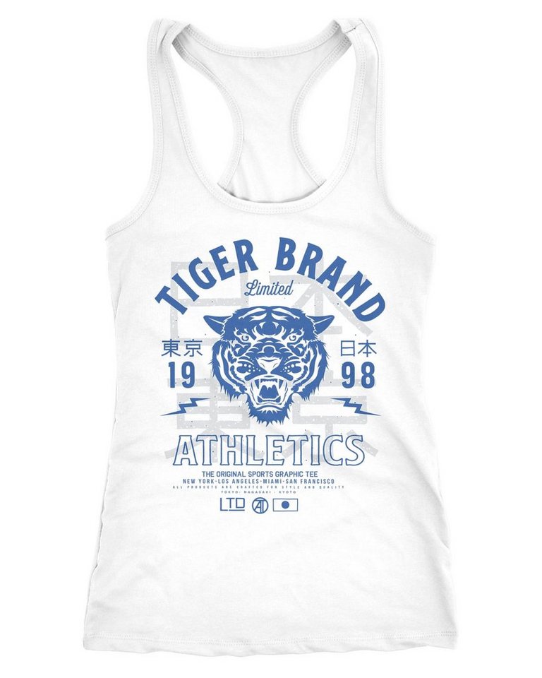 Neverless Tanktop Cooles Damen Tank-Top Tiger Brand Tokyo Supply Japan Athletic Sport Muskelshirt Muscle Shirt Neverless® von Neverless