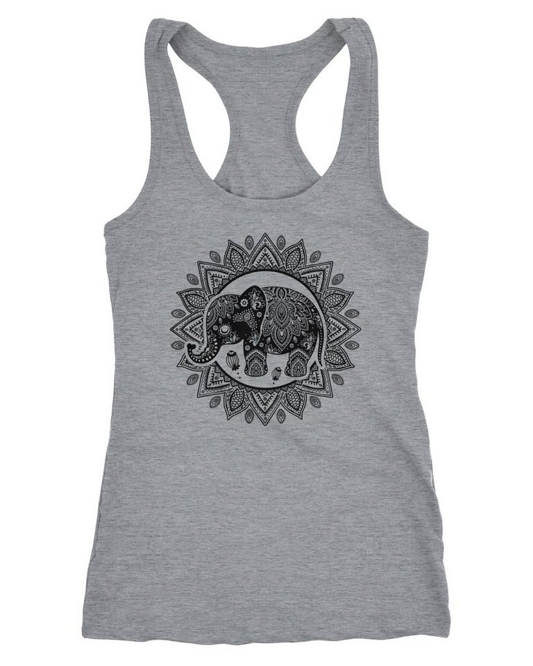 Neverless Tanktop Damen Tank-Top Elefant Mandala Boho Bohamian Ethno Tribal Ornament von Neverless