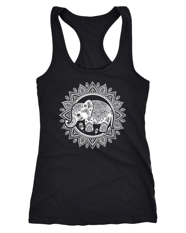 Neverless Tanktop Damen Tank-Top Elefant Mandala Boho Bohamian Ethno Tribal Ornament von Neverless