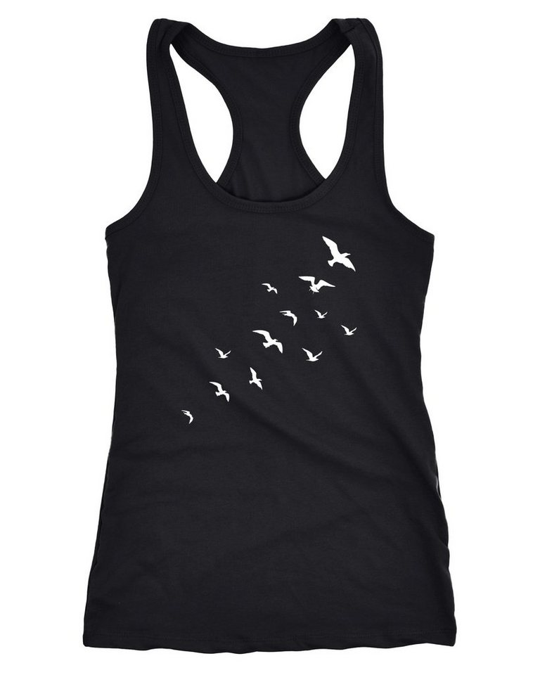 Neverless Tanktop Damen Tank Top Vögel Birds Fly Racerback Tanktop Trägertop von Neverless