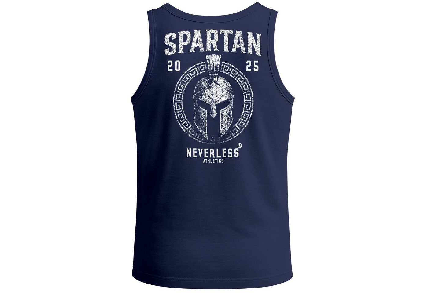 Neverless Tanktop Herren Tank-Top Backprint Helm-Print Spartan Sportshirt mit mit Print von Neverless