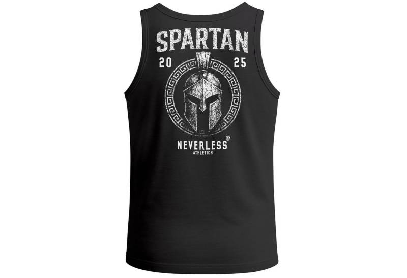 Neverless Tanktop Herren Tank-Top Backprint Helm-Print Spartan Sportshirt mit mit Print von Neverless