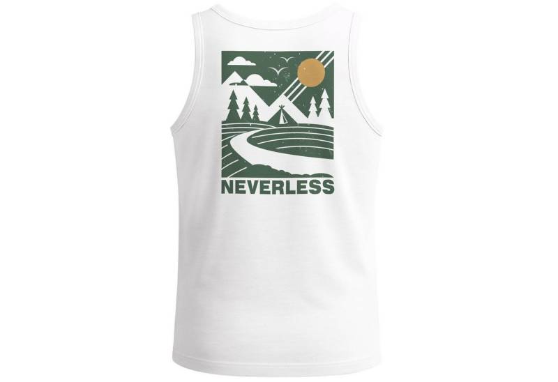 Neverless Tanktop Herren Tank-Top Backprint Outdoor Design Naturmotiv Grafikshirt mit Print von Neverless