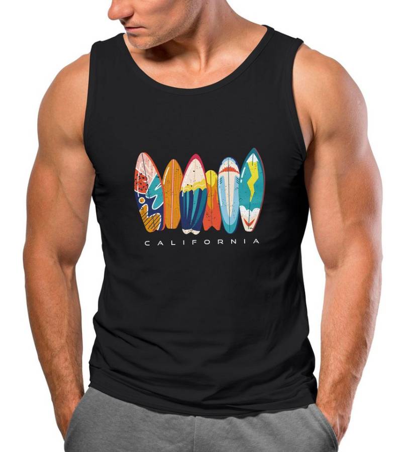 Neverless Tanktop Herren Tank-Top California Surfboards Surfing Motiv Brustprint mit Print Neverless Tanktop Herren Tank-Top California Surfboards Surfing Motiv Brustprint mit Print von Neverless