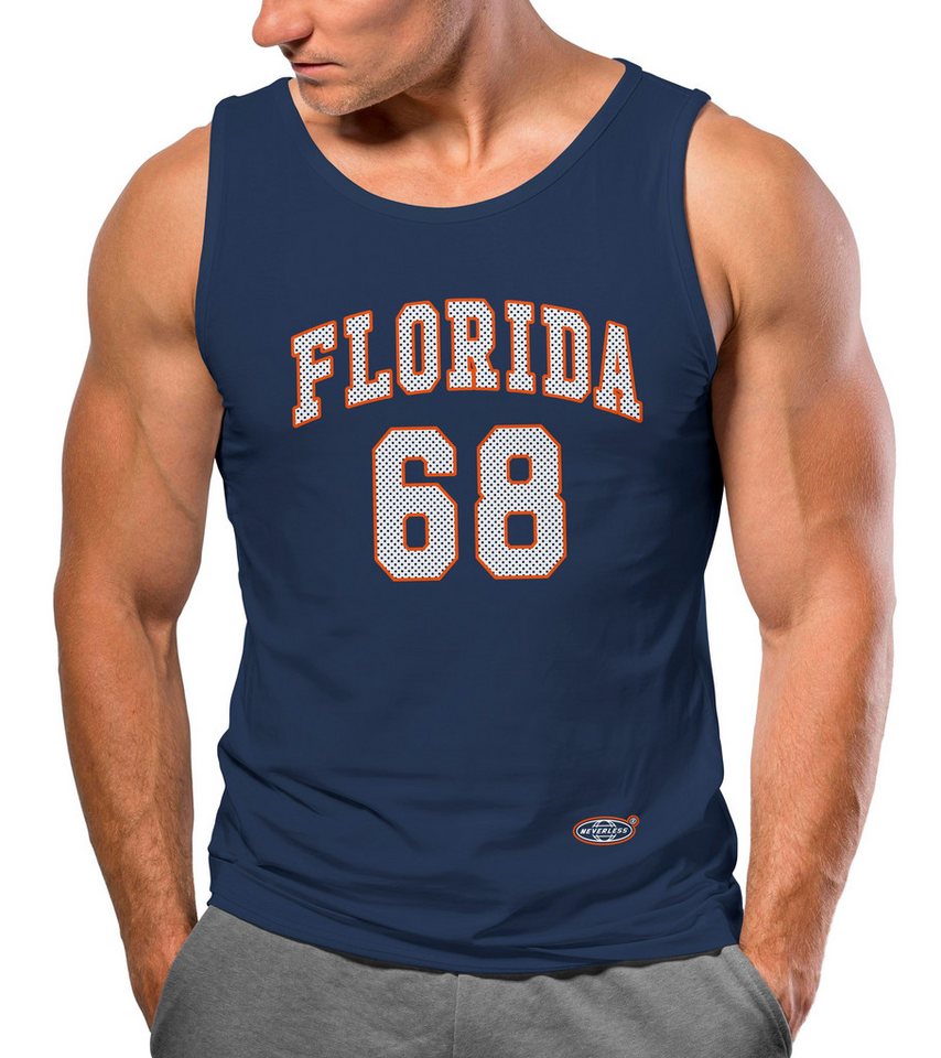 Neverless Tanktop Herren Tank-Top Print Florida 86 Trikot College Style Basketball Sport mit Print von Neverless