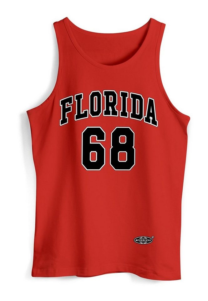 Neverless Tanktop Herren Tank-Top Print Florida 86 Trikot College Style Basketball Sport mit Print von Neverless