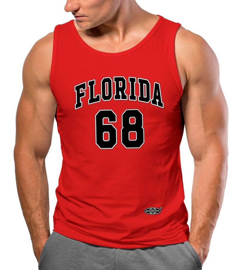 Neverless Tanktop Herren Tank-Top Print Florida 86 Trikot College Style Basketball mit Print von Neverless