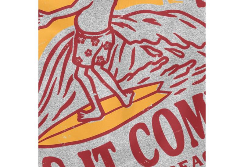 Neverless Tanktop Herren Tank-Top Surfer Spruch Take the Wave Welle Surfing Fashion mit Print von Neverless