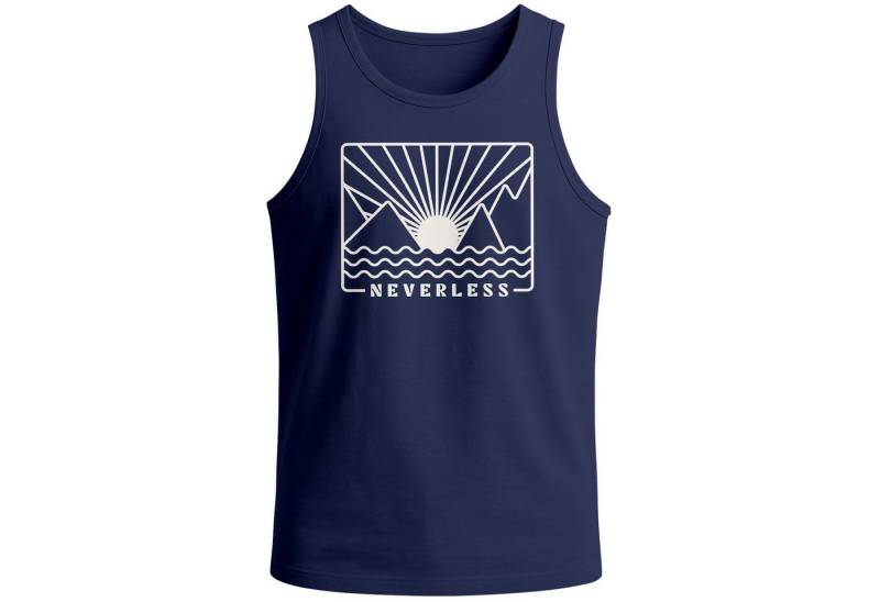 Neverless Tanktop Herren Tank-Top mitt Print Sonnenuntergang Outdoor Design Grafikshirt mit Print von Neverless
