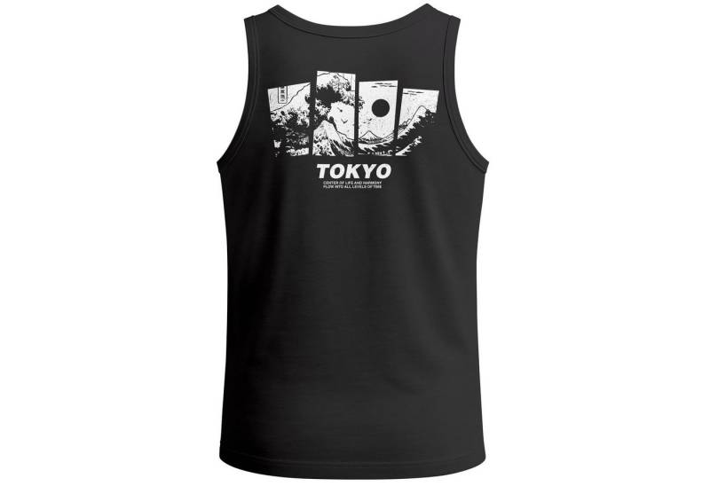 Neverless Tanktop Herren Tanktop Tokyo Print - Ärmelloses Shirt mit Japan Grafik – mit Print von Neverless