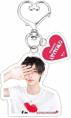8 Stück Acryl-Schlüsselanhänger Enhypen Romance: UNTOLD Rucksack Telefon Anhänger Schlüsselanhänger für Fans Kinder, Sunghoon, noraml von Nevstop