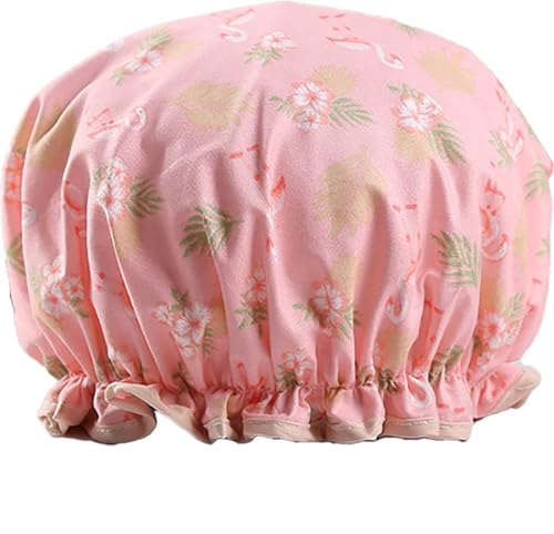 New Age Devi - Big 1 Stücke Duschhut - Duschkappe - rosa Flamingo und Blume - wasserdicht - Baddight Cap - Double Low - ihre Abdeckung - ihre Deckung - Frauen Duschsammlung - Badezimmerzubehör New Age Devi - Big 1 Stücke Duschhut - Duschkappe - rosa Flamingo und Blume - wasserdicht - Baddight Cap - Double Low - ihre Abdeckung - ihre Deckung - Frauen Duschsammlung - Badezimmerzubehör von New Age Devi