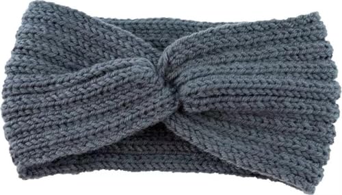 New Age Devi - Winter Mode Haarband | Grau | Stirnband -Ohrwater von New Age Devi