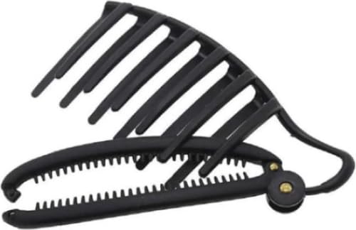 New Age Devi - vertikales Haar Rol - Französisch Twist - Schwarz - 1 Stück von New Age Devi