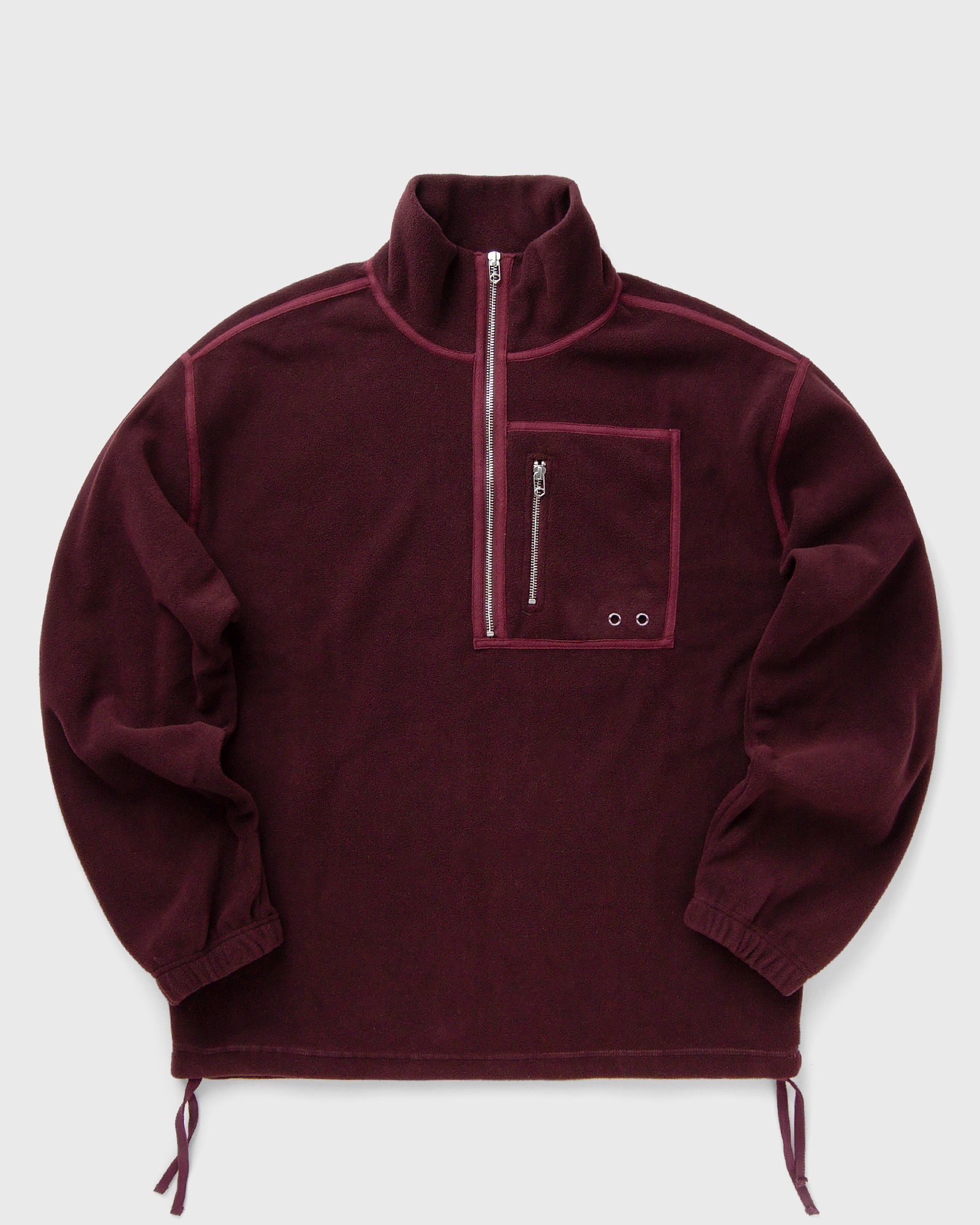 New Amsterdam FLEECE HALF ZIP HALF men Half-Zips|Sweatshirts red in Größe:M von New Amsterdam