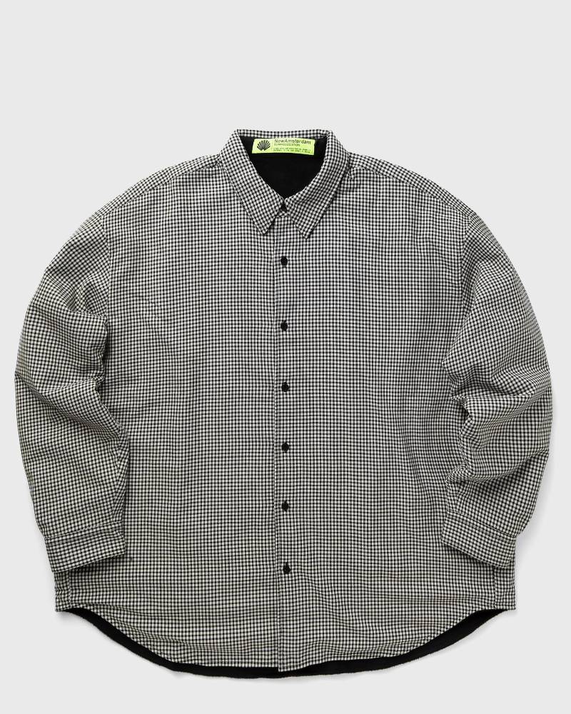 New Amsterdam FLEECE OVERSHIRT REVERSIBLE OVERSHIRT men Longsleeves|Overshirts grey in Größe:M von New Amsterdam