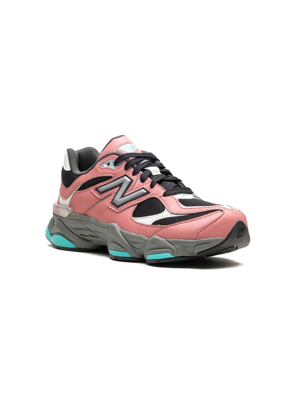 New Balance Kids 9060 Pink Teal Sneakers - Rosa von New Balance Kids