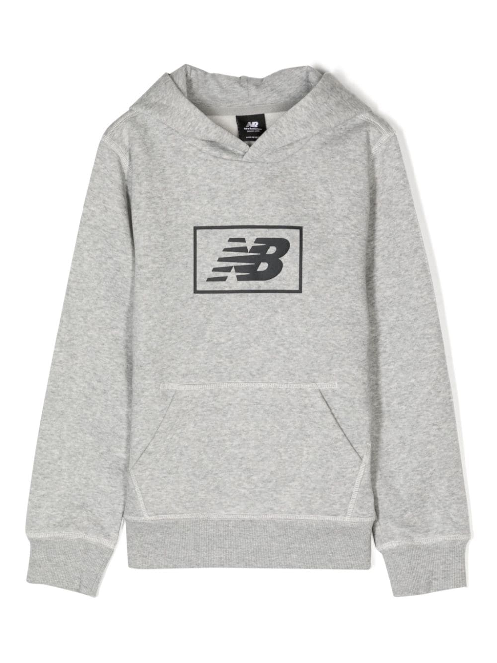 New Balance Kids Hoodie mit Logo-Print - Grau von New Balance Kids