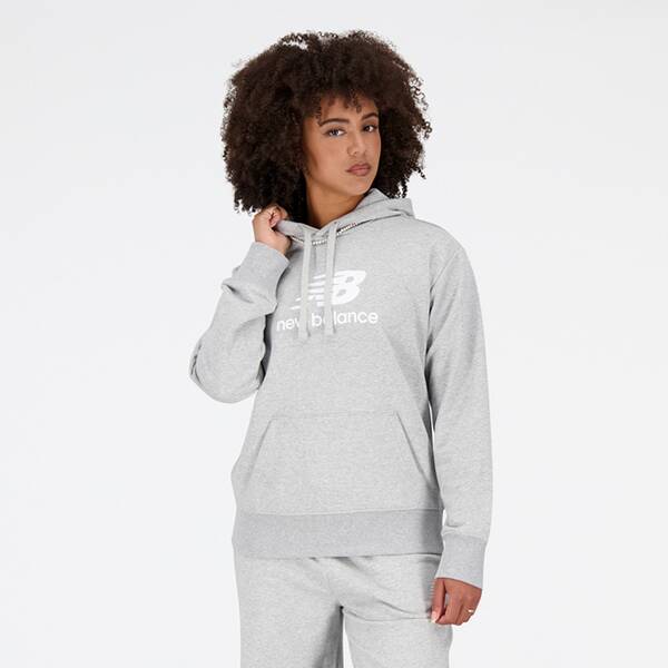 NEW BALANCE Damen Kapuzensweat Essentials Stacked Logo Hoodie von New Balance