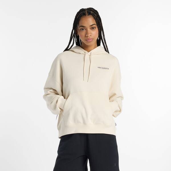 NEW BALANCE Damen Kapuzensweat Multi Color Logo von New Balance