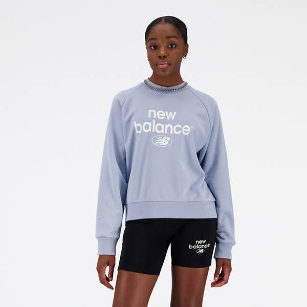 NEW BALANCE Damen Kapuzensweat NB Essentials Graphic Crew Fleece Sweatshirt von New Balance