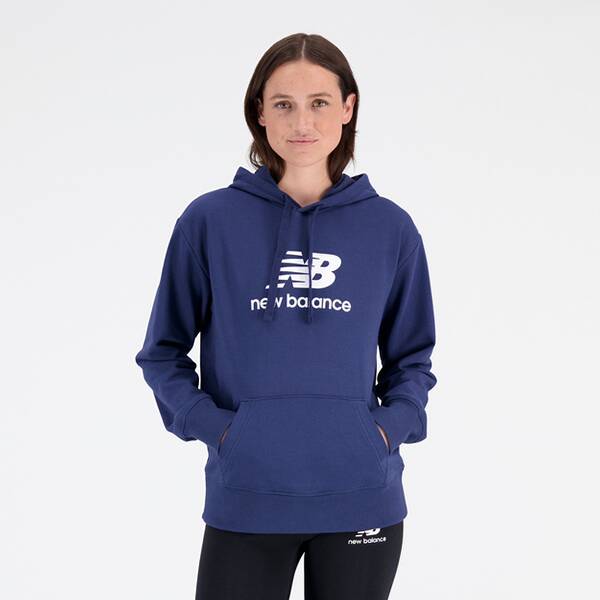 NEW BALANCE Damen Kapuzensweat Essentials Stacked Logo Hoodie von New Balance