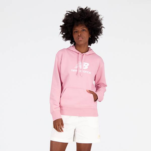 NEW BALANCE Damen Kapuzensweat Essentials Stacked Logo Hoodie von New Balance