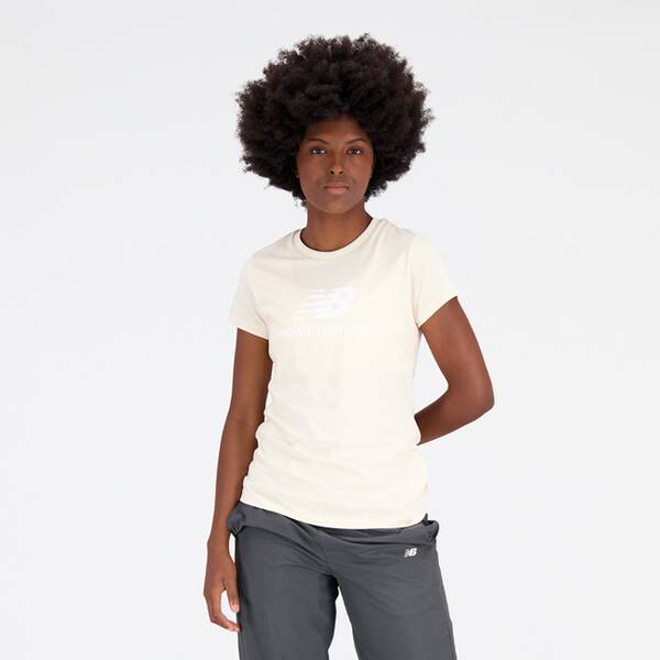 NEW BALANCE Damen Kapuzensweat NB Essentials Stacked Logo T-Shirt von New Balance