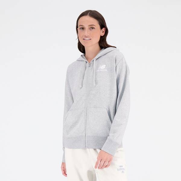 NEW BALANCE Damen Schlupfjacke NB Essentials Stacked Logo Full Zip Hoodie von New Balance