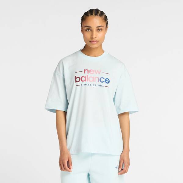 NEW BALANCE Damen Shirt Reimagined Oversized T-Shirt von New Balance