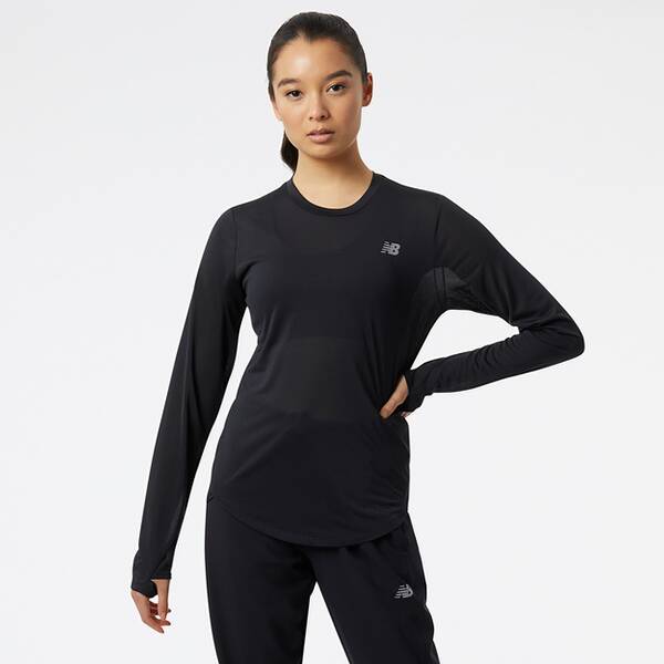 NEW BALANCE Damen T-Shirt Accelerate Long Sleeve Top von New Balance