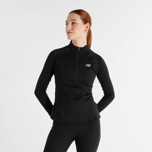 NEW BALANCE Damen T-Shirt Athletics Heat Grid Half Zip von New Balance