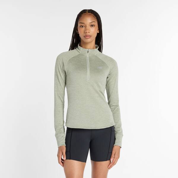 NEW BALANCE Damen T-Shirt Athletics Heat Grid Half Zip von New Balance