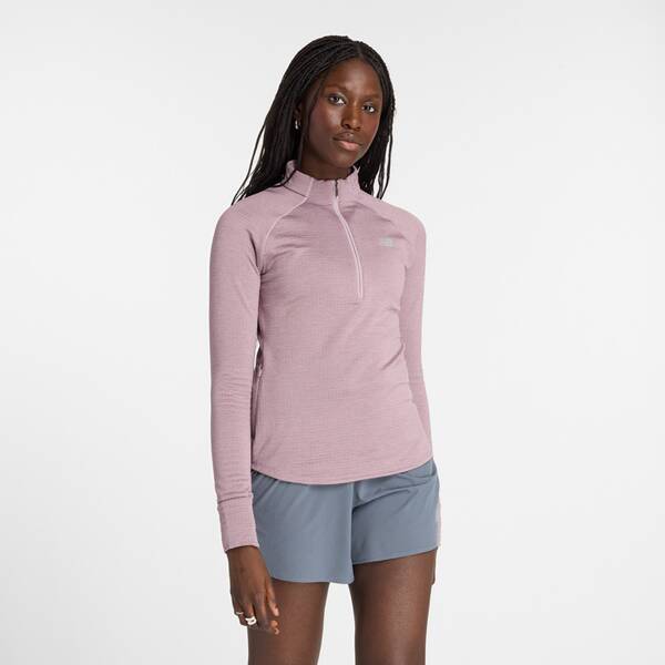 NEW BALANCE Damen T-Shirt Athletics Heat Grid Half Zip von New Balance