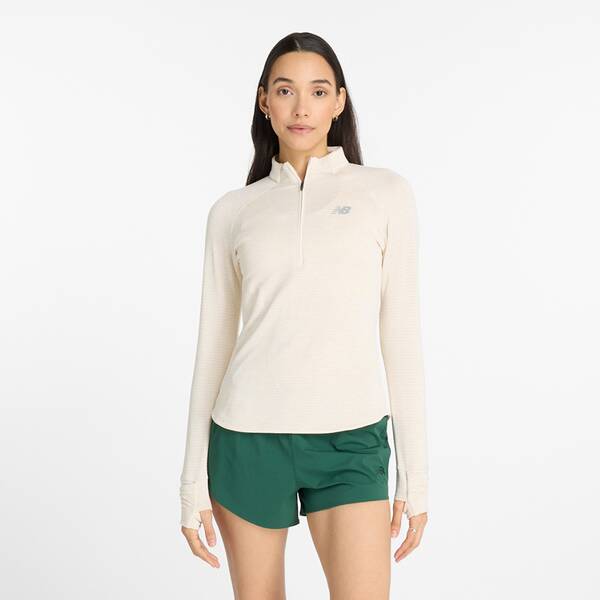 NEW BALANCE Damen T-Shirt Athletics Heat Grid Half Zip von New Balance