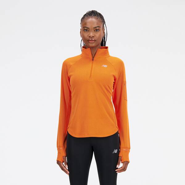 NEW BALANCE Damen T-Shirt NB Heat Grid Half Zip von New Balance