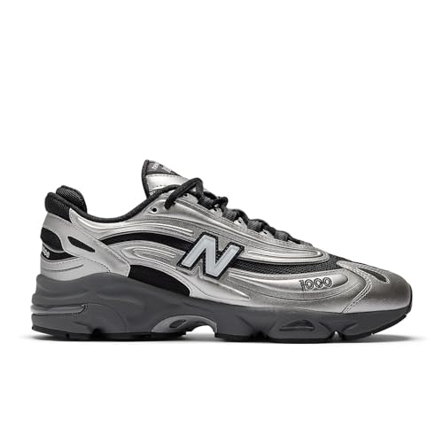 NEW BALANCE Herren 1000 Sneaker, Silber/schwarz, 40.5 EU von New Balance