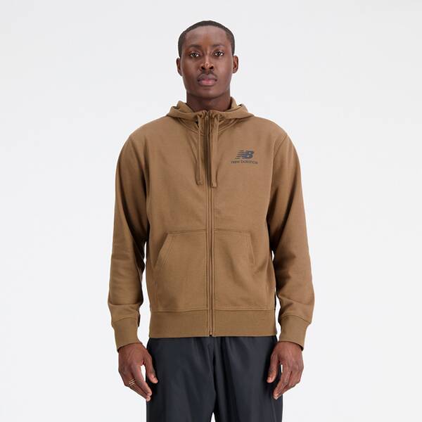 NEW BALANCE Herren Schlupfjacke Essentials Stacked Logo French Terry Jacket von New Balance