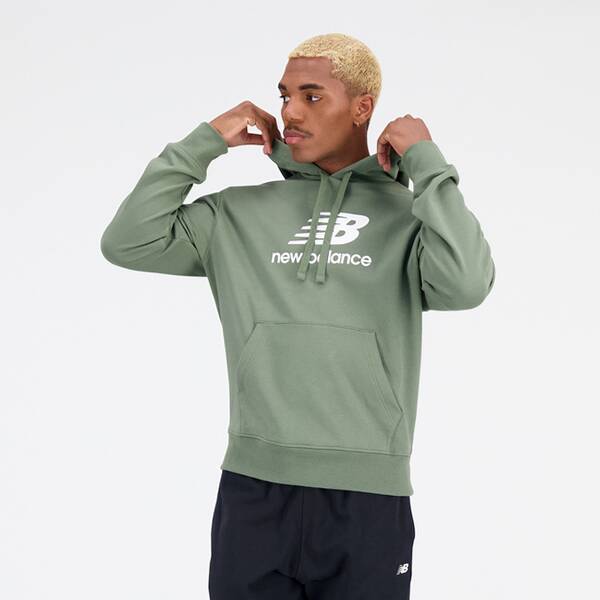 NEW BALANCE Herren T-Shirt Essentials Stacked Logo French Terry Hoodie von New Balance