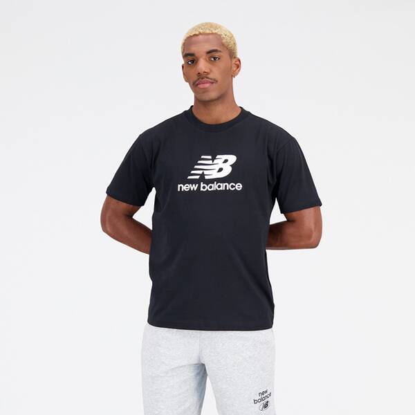 NEW BALANCE Herren T-Shirt Essentials Stacked Logo Cotton Jersey Short Sleeve T-shirt von New Balance