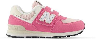 NEW BALANCE Kinder Freizeitschuhe 574 Hook & Loop REAL PINK (PV574RBS) - Gr. - 34.5 von New Balance